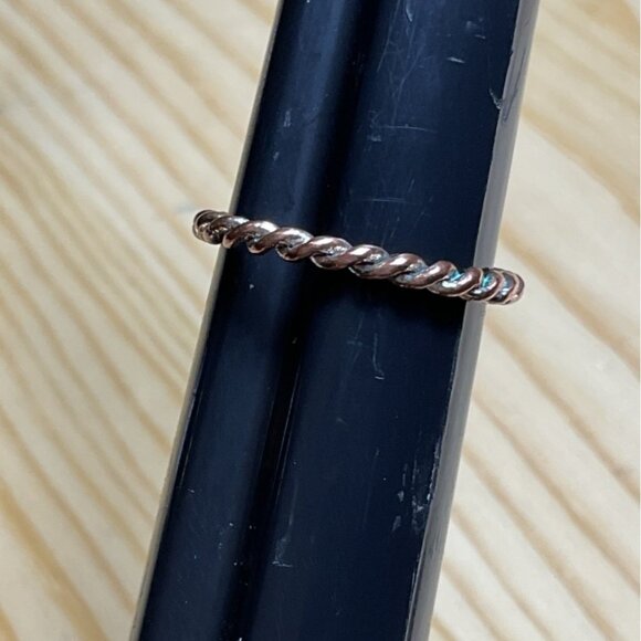 Twisted Copper Stackable Ring - Picture 1 of 4